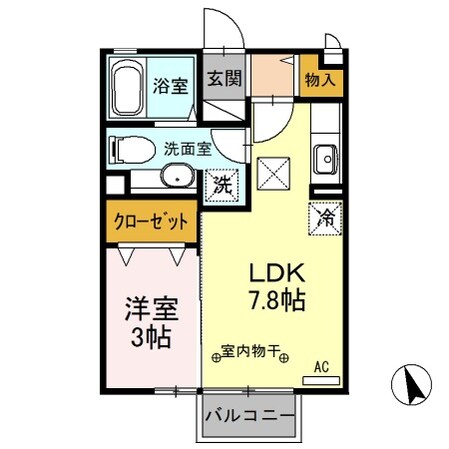 宇都宮駅 バス28分  ミツトヨ前下車：停歩8分 1階の物件間取画像